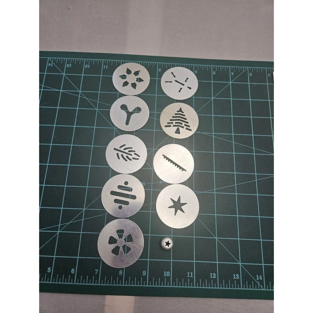 Wear Ever Super Shooter Cookie Press Set Of 9 Discs Replacement Parts